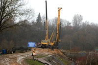 НАЧАТО ВОЗВЕДЕНИЕ ПЕШЕХОДНОГО МОСТА